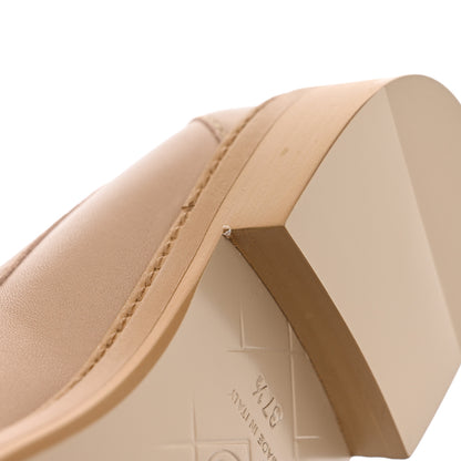 Chanel Lambskin Quilted CC Turnlock Loafers 37.5 Beige 12 of 14