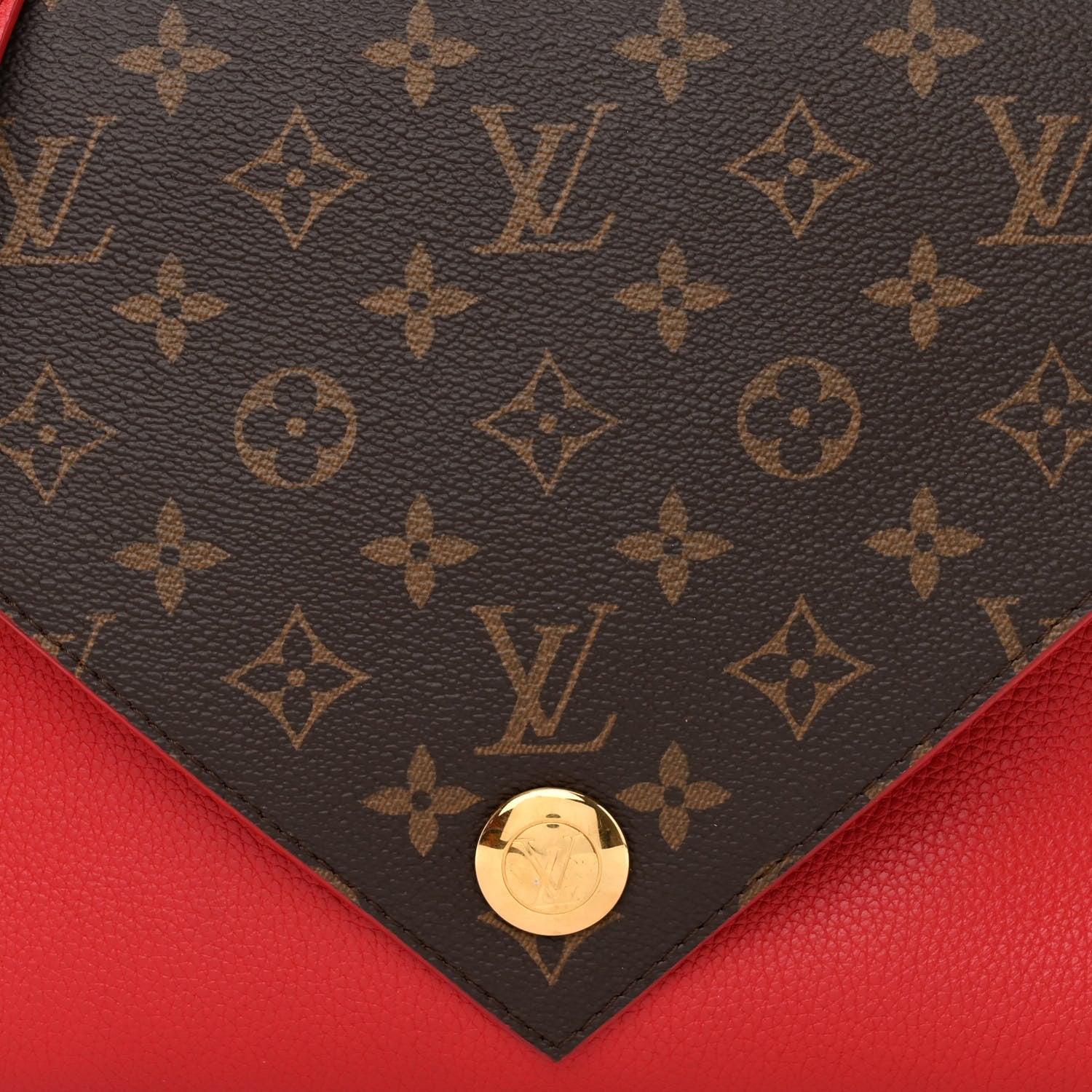 Louis Vuitton Grained Calfskin Monogram Double V Rubis 8 of 19