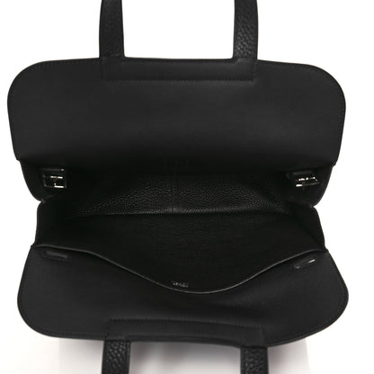 Hermes Taurillon Clemence Halzan 31 GM Black 5 of 9