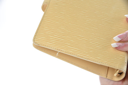 Louis Vuitton Epi Medium Ring Agenda Cover Vanilla 7 of 12