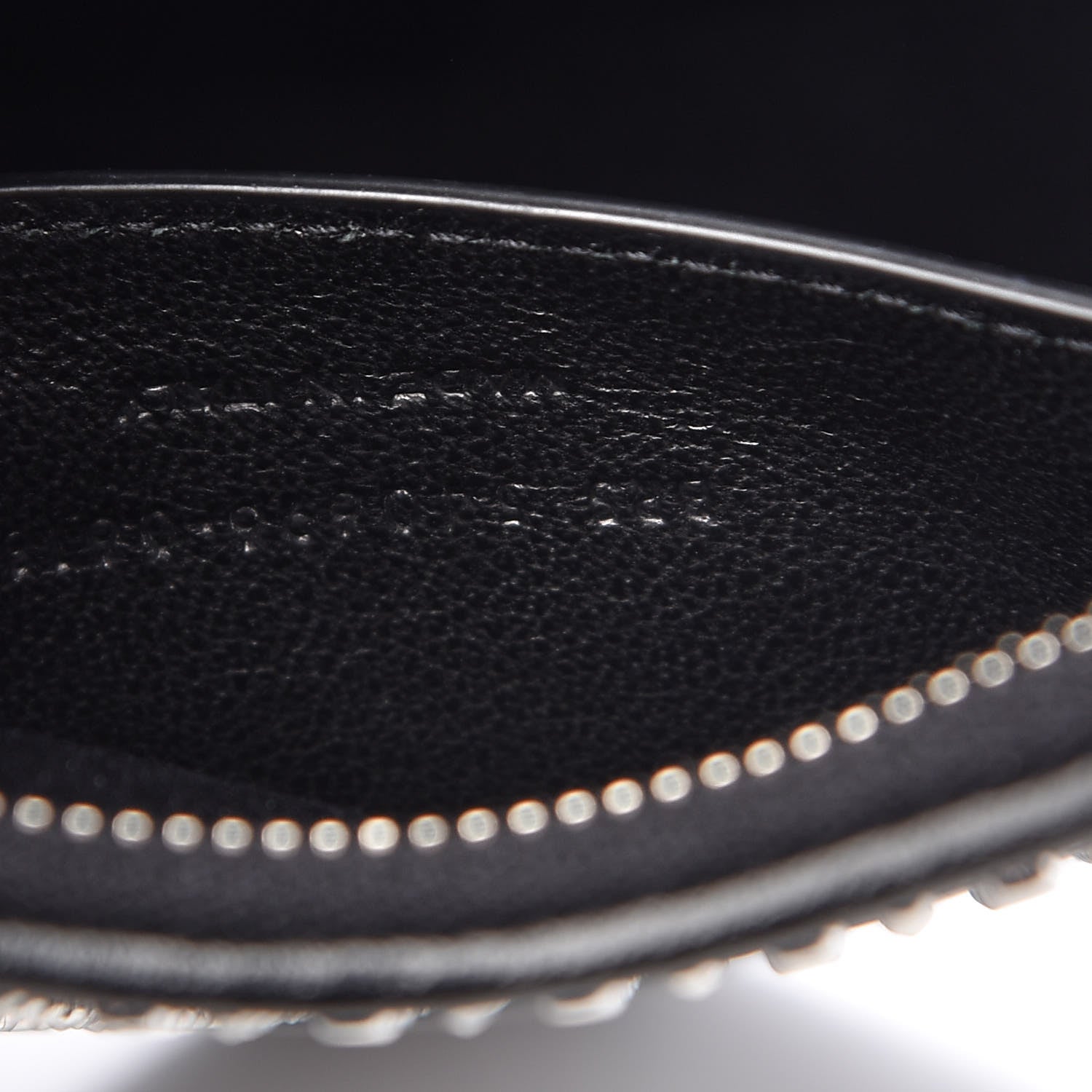 Saint Laurent Calfskin Studded Monogram Heart Shoulder Bag Black 7 of 10