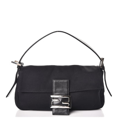 Fendi Nylon Baguette Bag Black 1 of 9