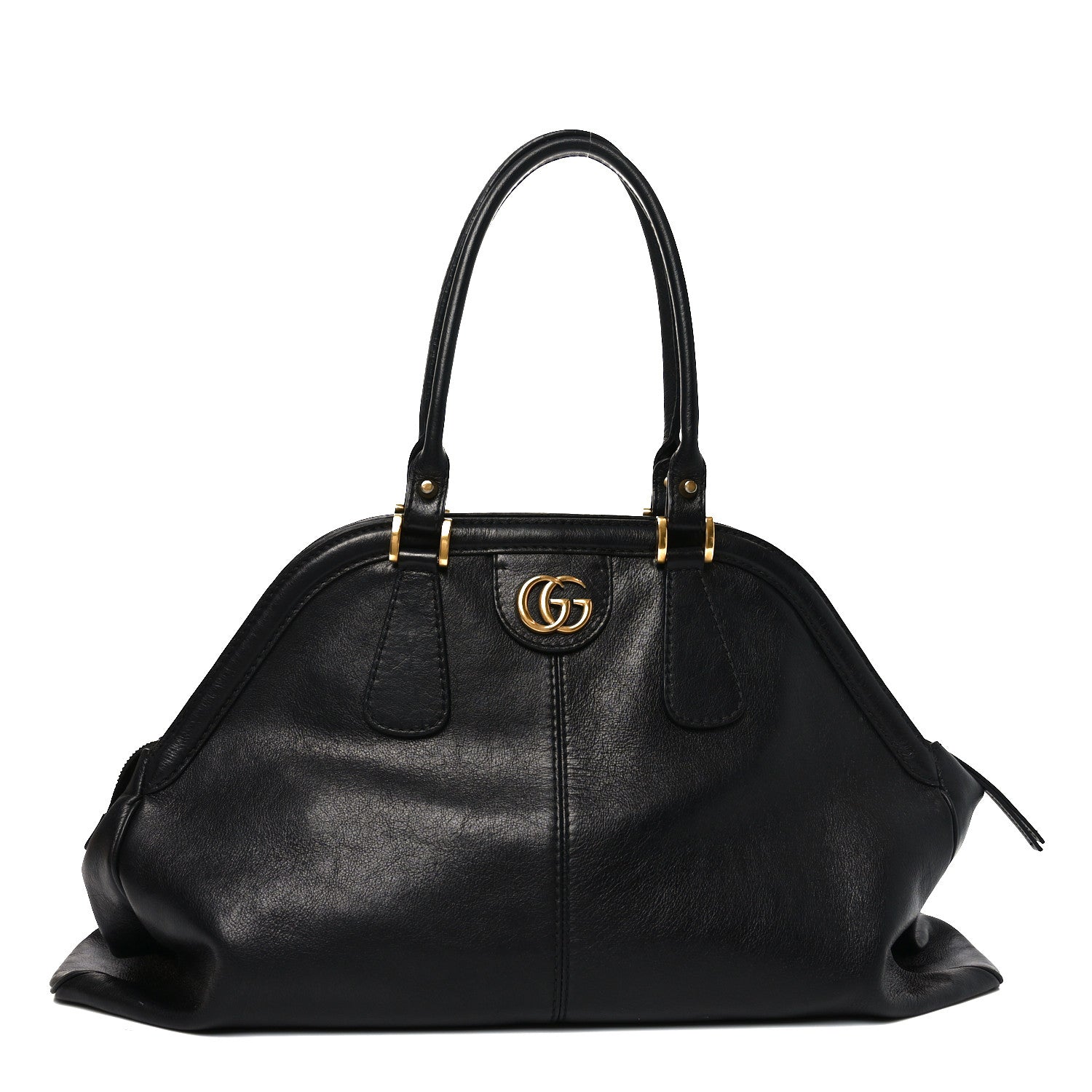Gucci Calfskin Large Re(Belle) Top Handle Bag Black 1 of 11