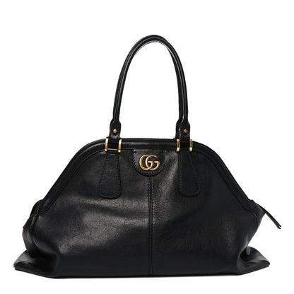 Gucci Calfskin Large Re(Belle) Top Handle Bag Black 1 of 11