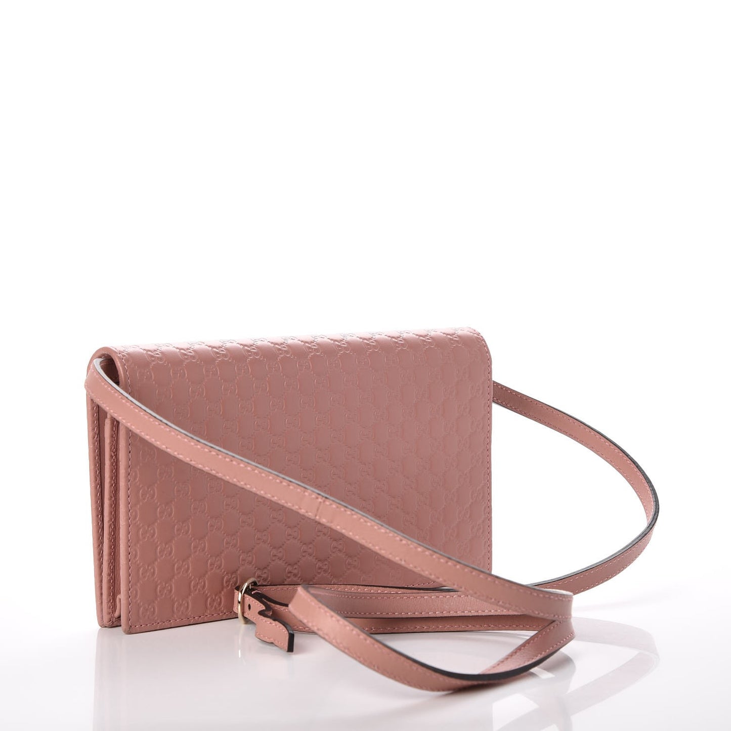 Microguccissima Crossbody Wallet Soft Pink