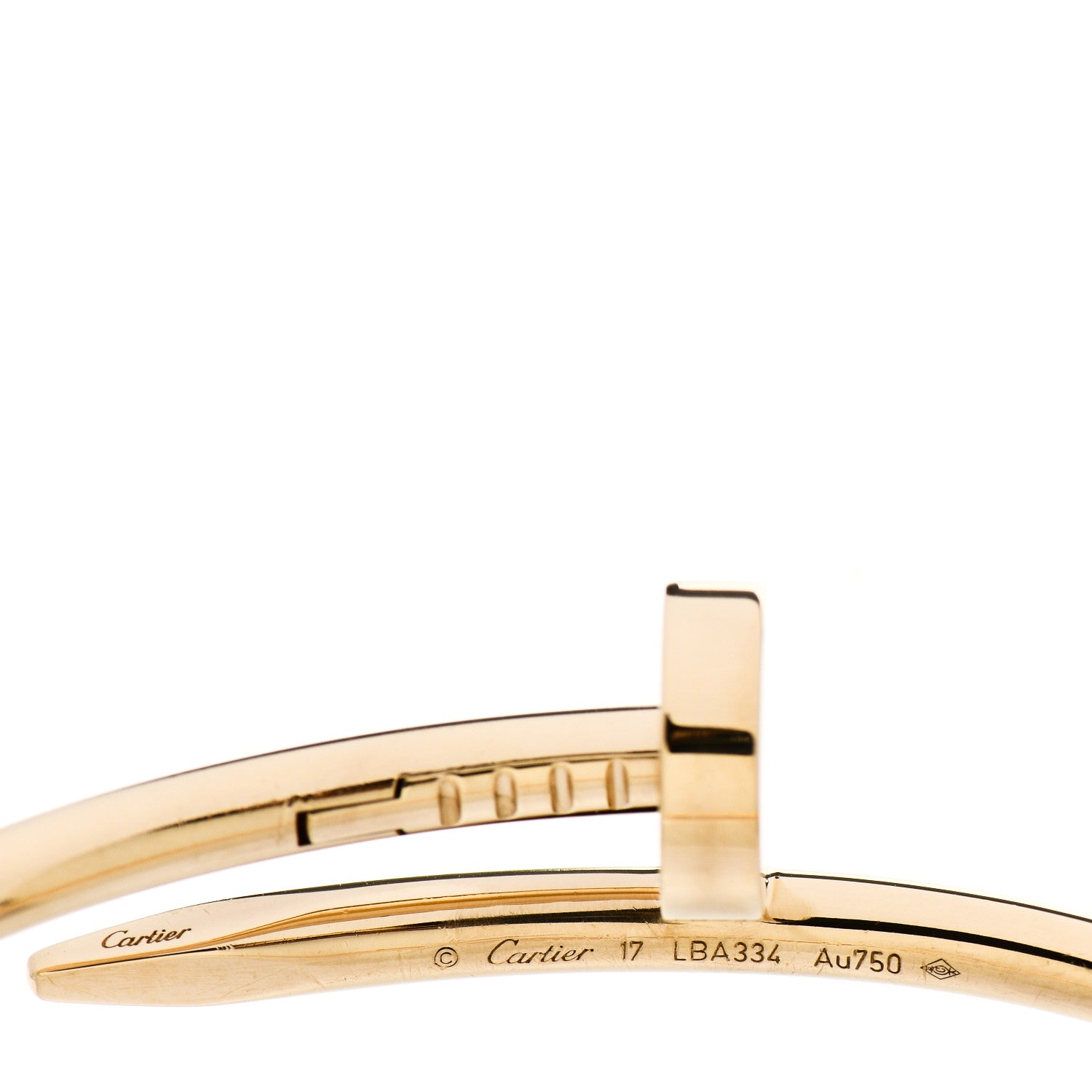 Cartier 18K Yellow Gold Juste Un Clou Bracelet 17 3 of 4