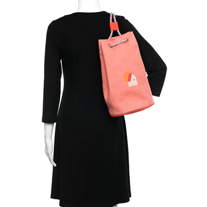 Hermes Les Cabanes Duffle Bag Orange Feu 2 of 11