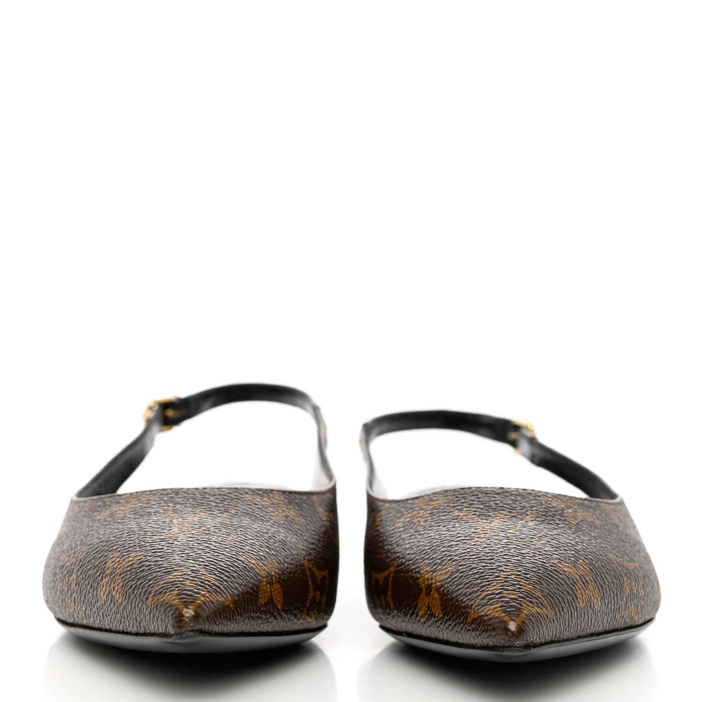 Patent Monogram Cherie Slingback Ballerina Flats 37