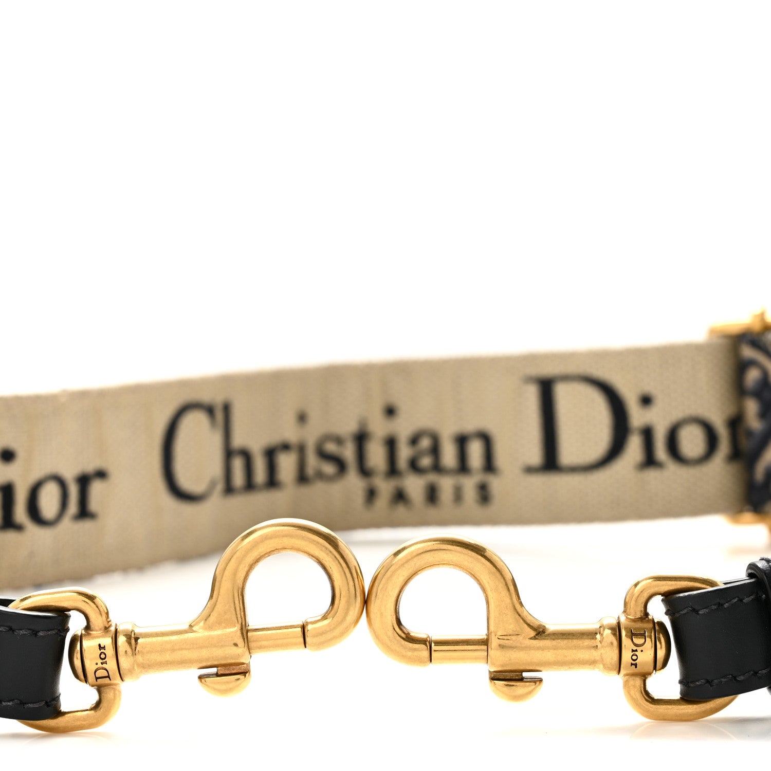 Christian Dior Oblique Adjustable Shoulder Strap Blue 3 of 6