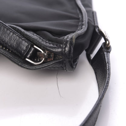 Prada Nylon Flat Messenger Bag Black 9 of 16