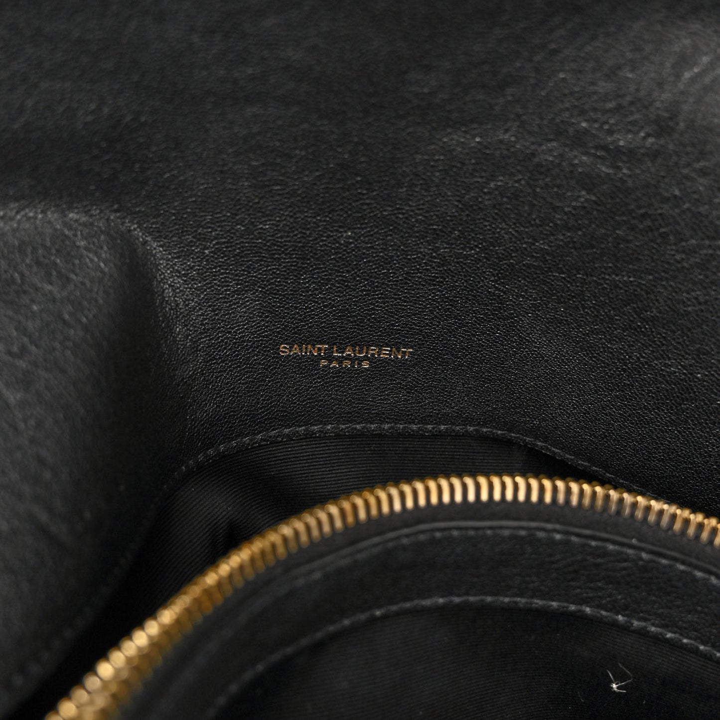 Sheepskin Matelasse Chevron Monogram Large College Satchel Black