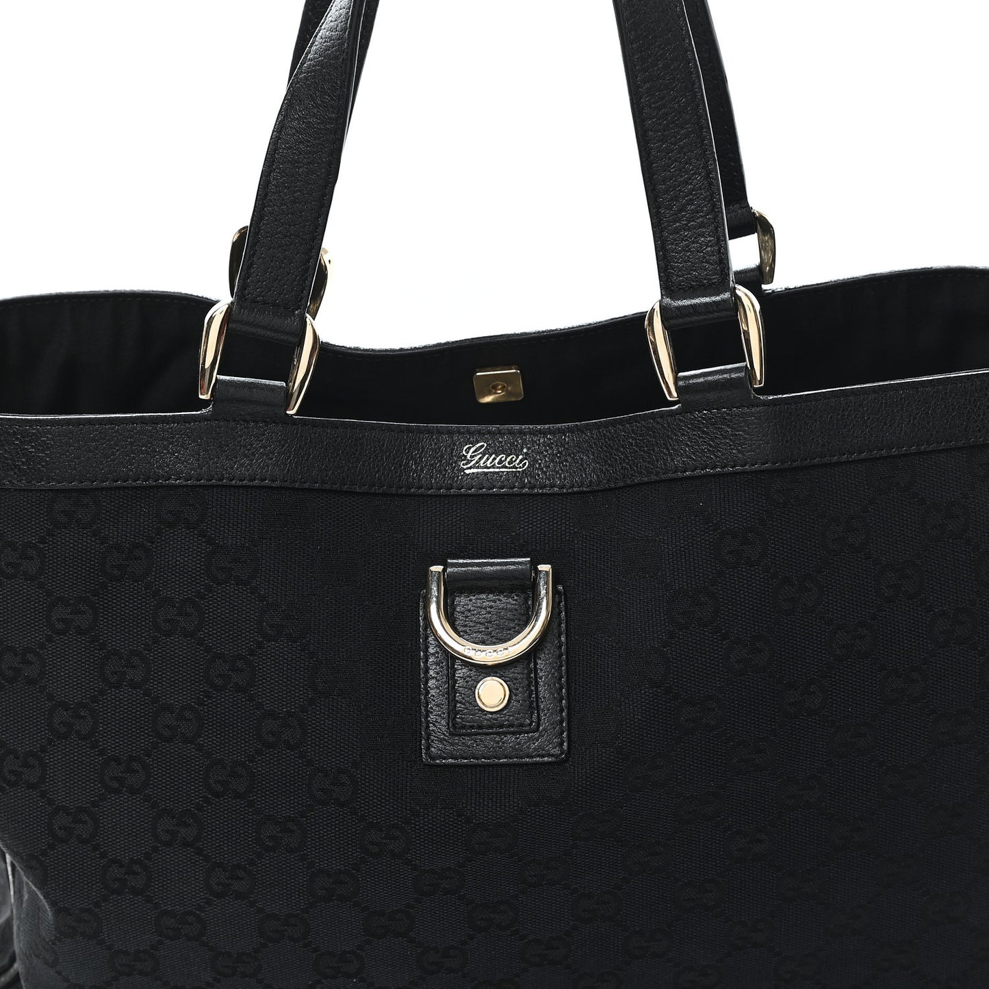 Monogram Large Abbey Tote Black