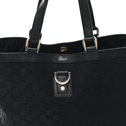Gucci Monogram Large Abbey Tote Black 8 of 10