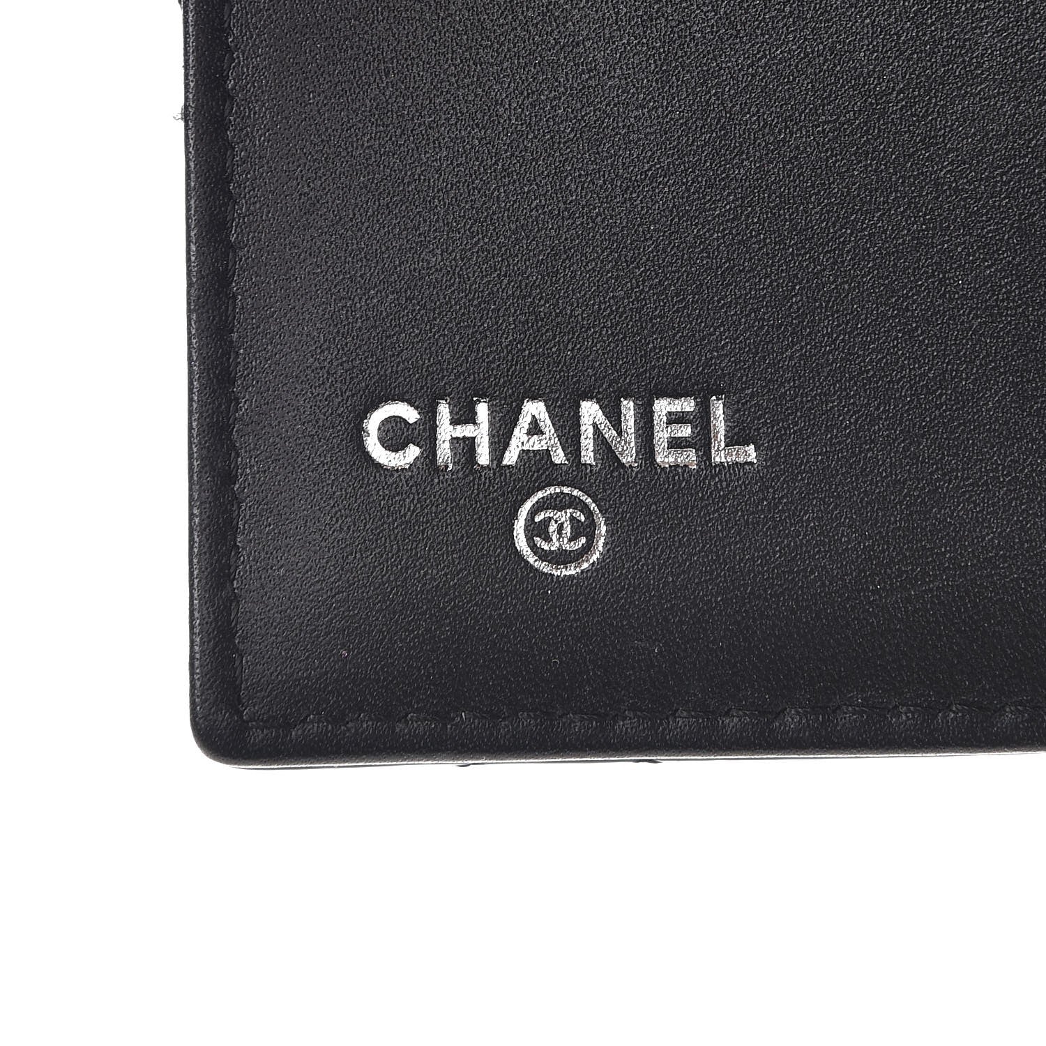 Chanel Patent Quilted Brilliant Compact Wallet Black 6 of 8