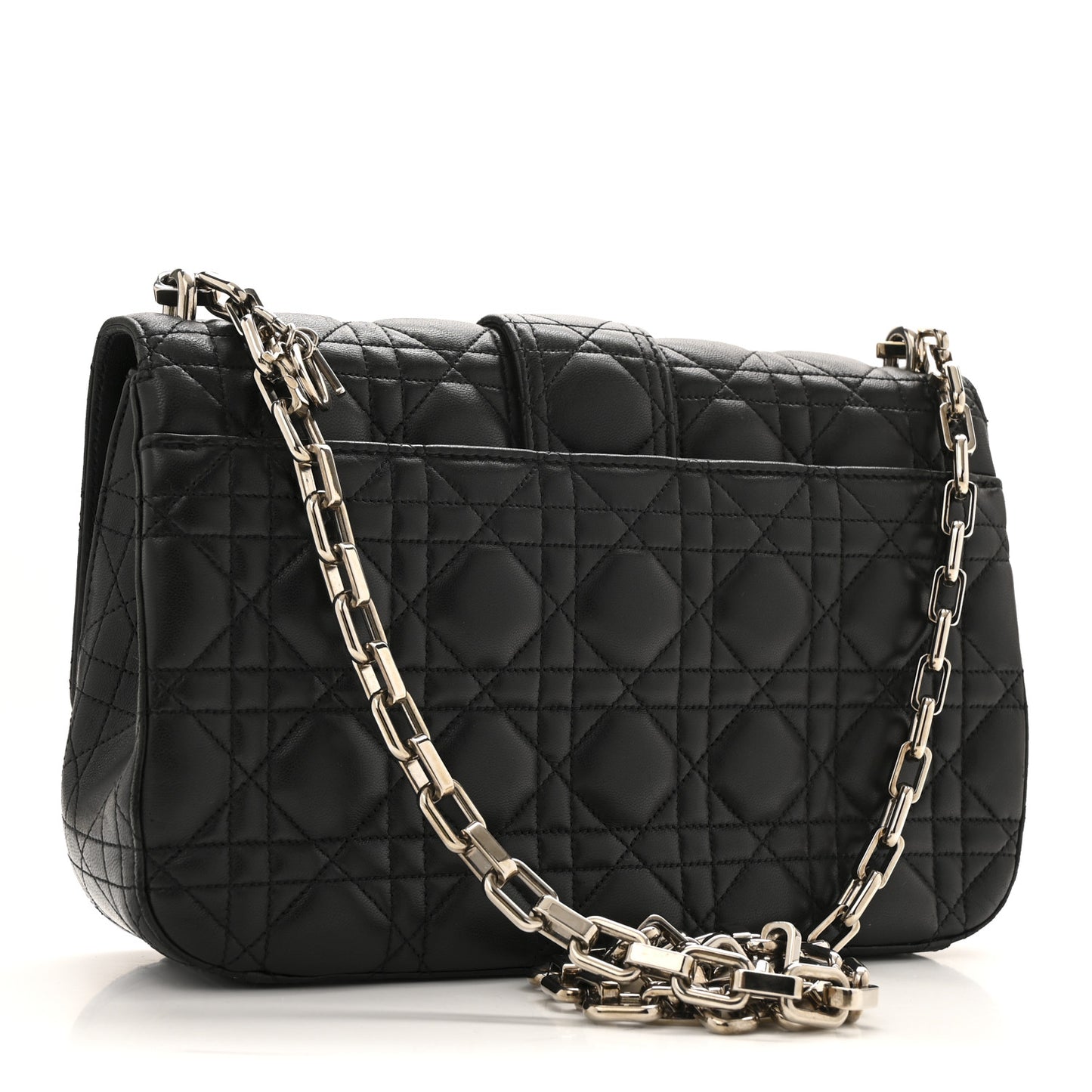Lambskin Cannage Medium Miss Dior Flap Black