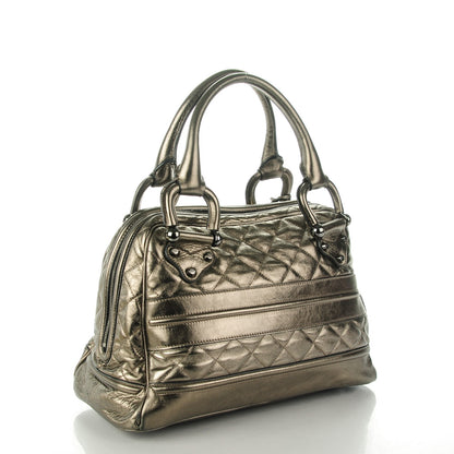 Burberry Metallic Quilted Westbury Tote Pewter 3 of 8