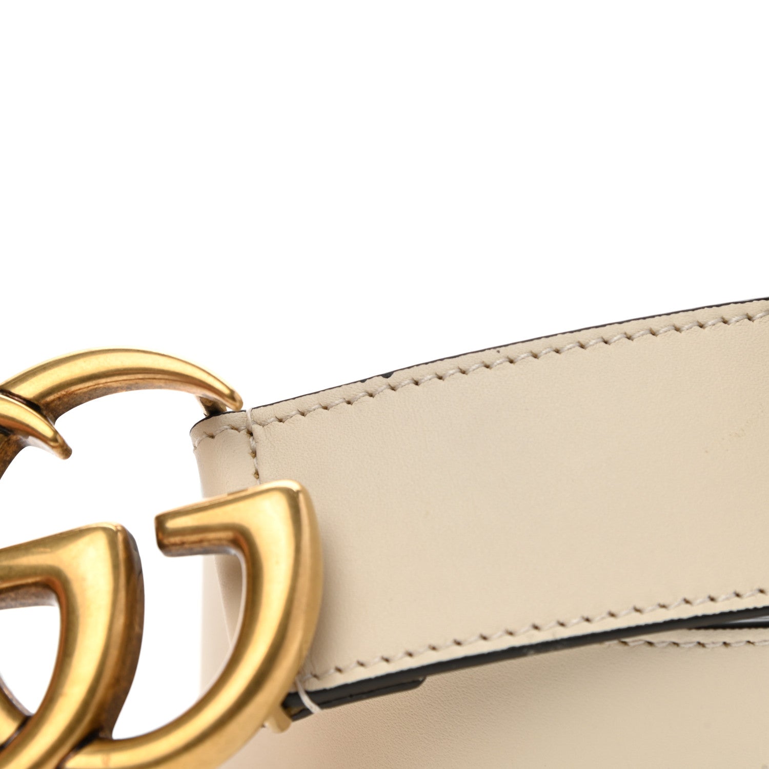 Gucci Calfskin Double G 40mm Belt 90 36 Mystic White 6 of 7