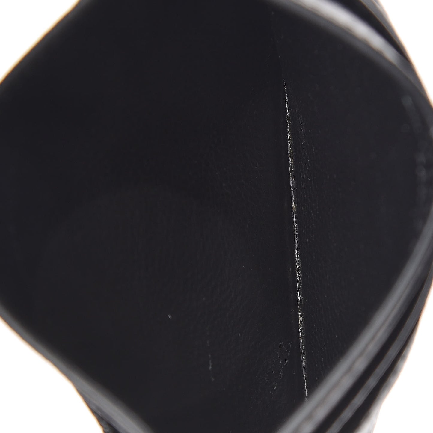 Grain De Poudre Matelasse Chevron Monogram Credit Card Case Black