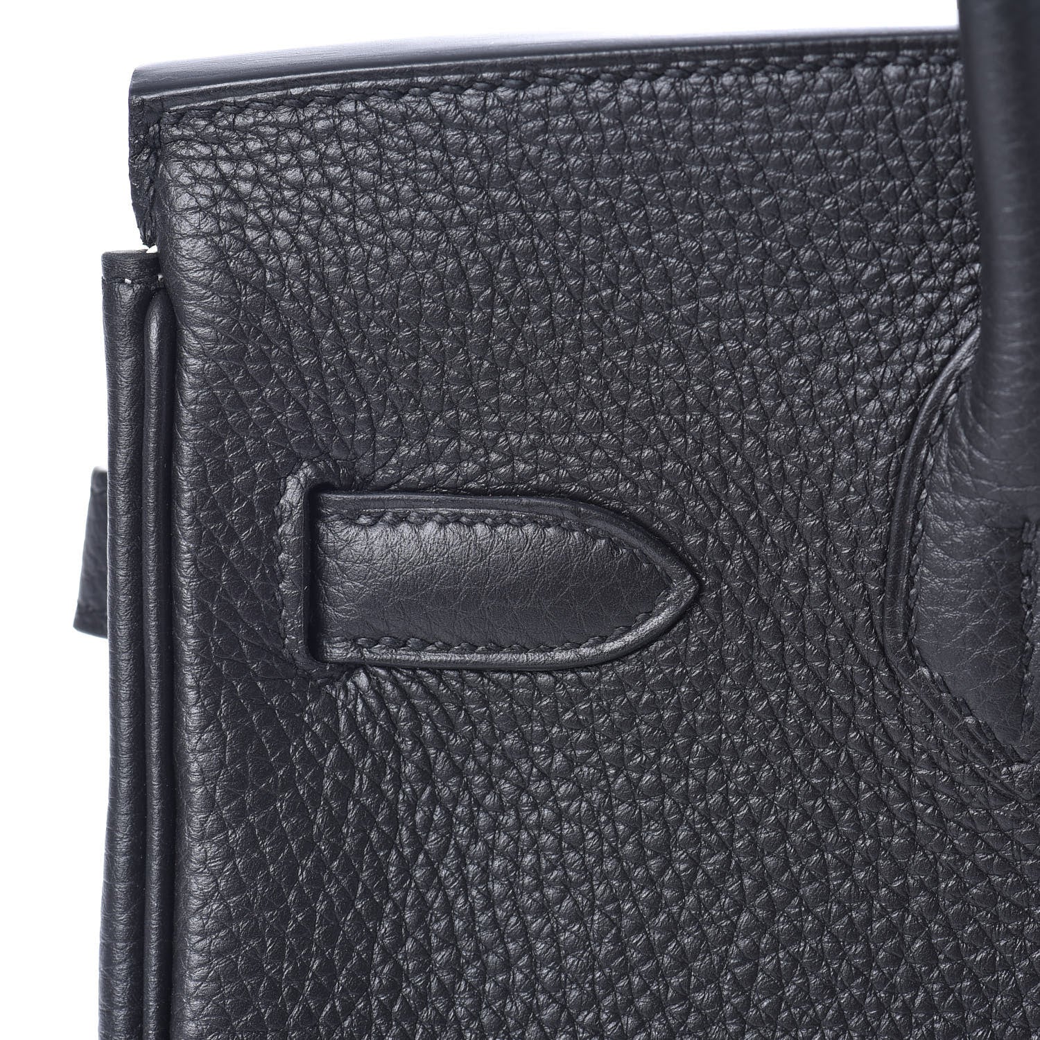 Hermes Togo Horseshoe Birkin 30 Black Etoupe 25 of 33