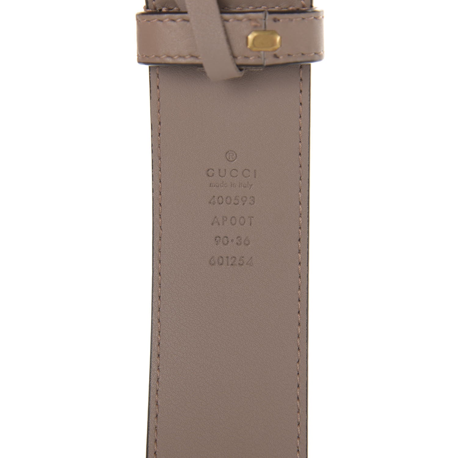 Gucci Calfskin Double G 40mm Belt 90 36 Porcelain Rose 3 of 7