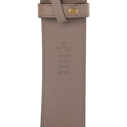Gucci Calfskin Double G 40mm Belt 90 36 Porcelain Rose 3 of 7