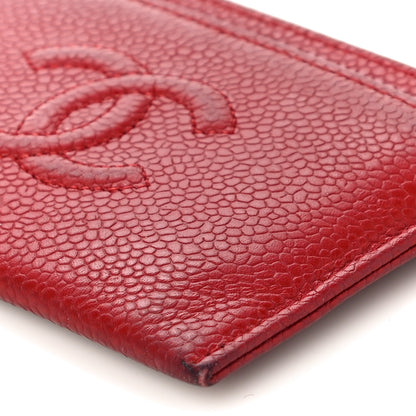 Chanel Caviar Timeless CC Card Holder Red 6 of 11