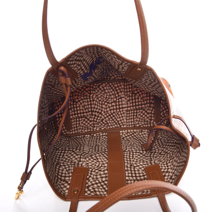 MCM Visetos Medium Liz Reversible Shopper Tote Cognac 9 of 16