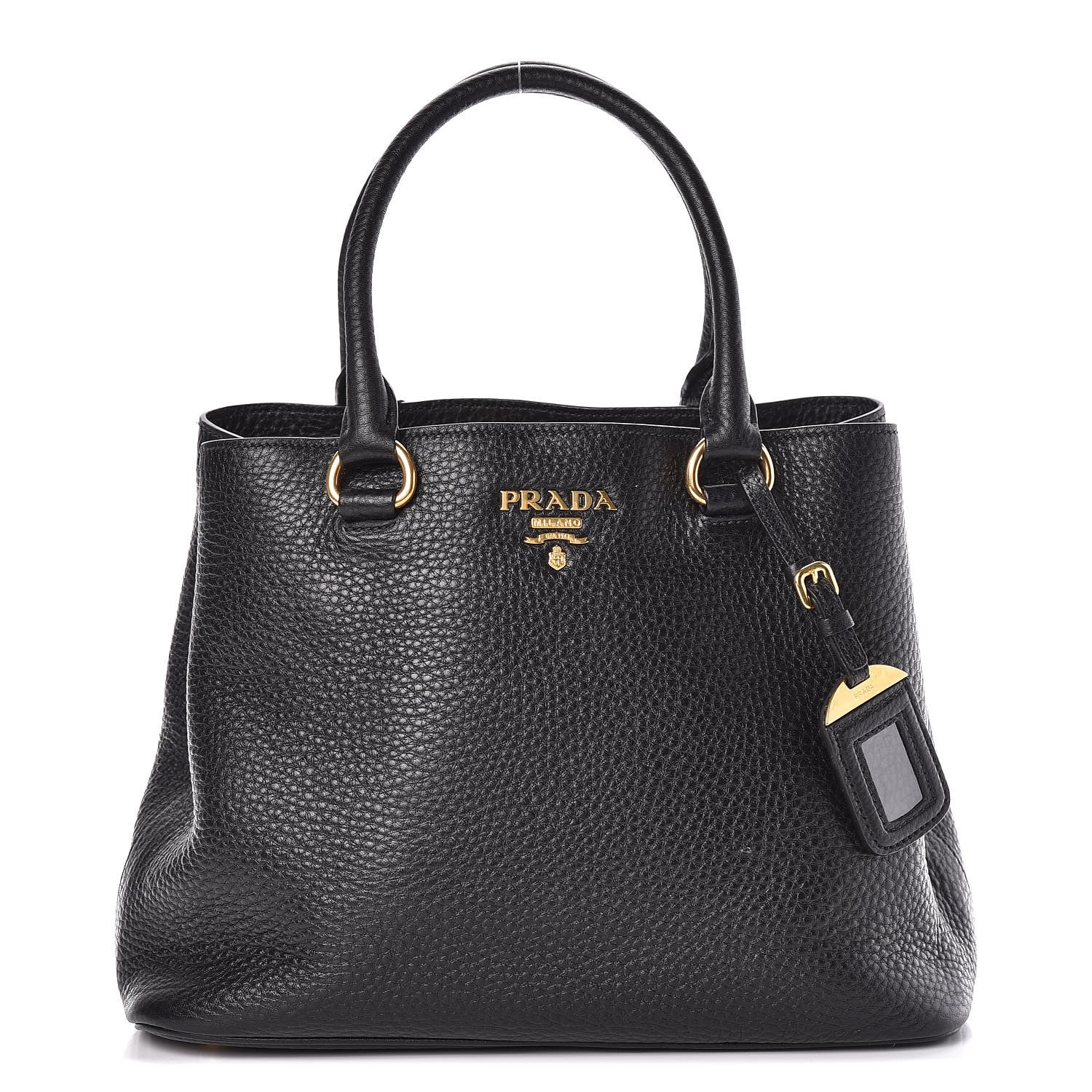 Prada Vitello Phenix Tote Black 1 of 12