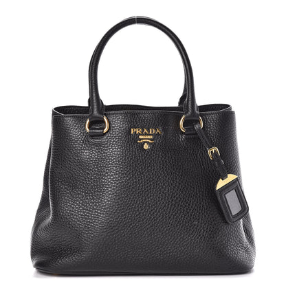 Prada Vitello Phenix Tote Black 1 of 12