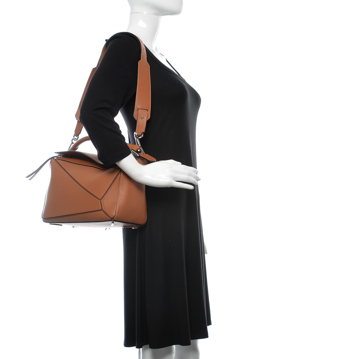 Loewe Calfskin Puzzle Bag Tan 2 of 13