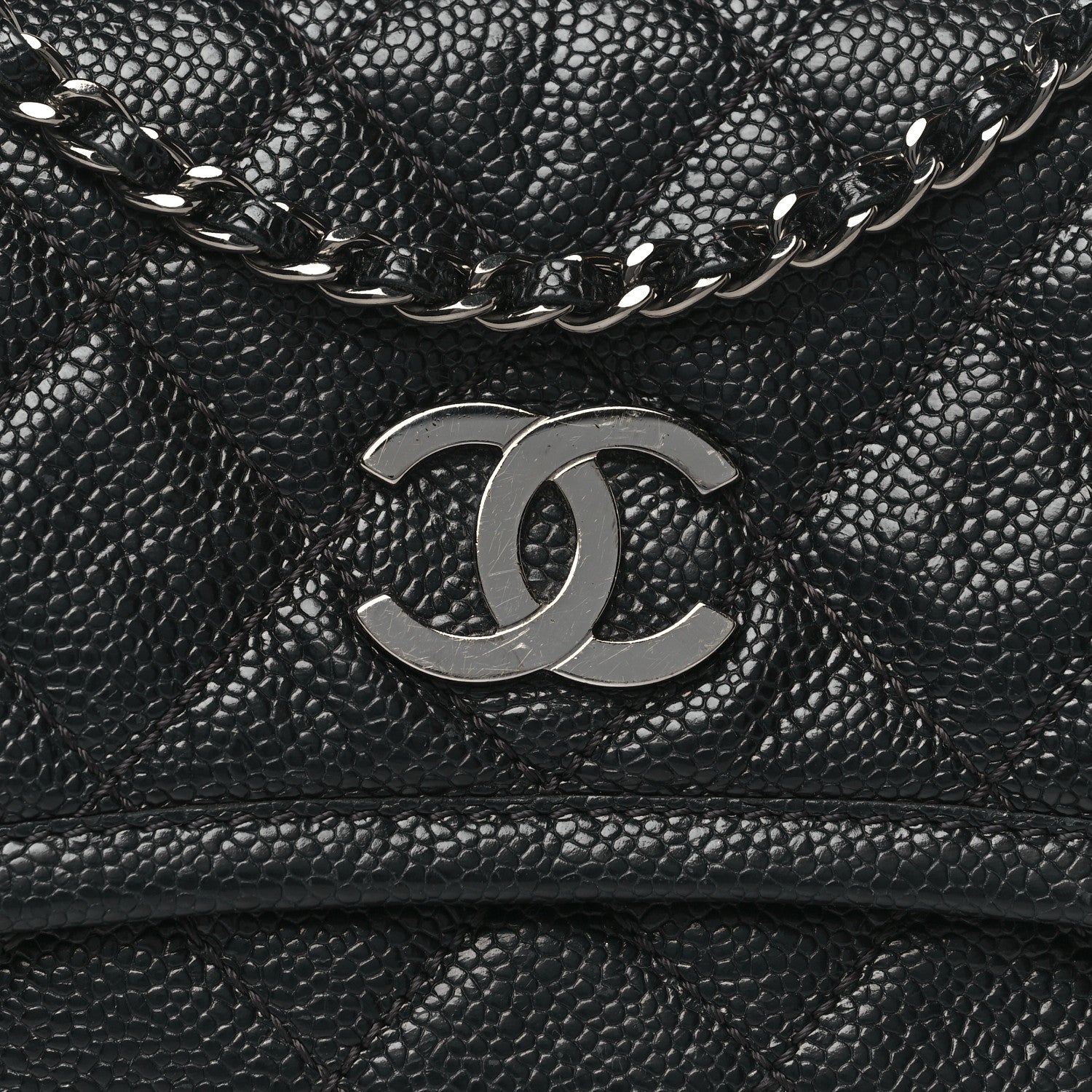 Chanel Caviar Small Natural Beauty Flap Black 8 of 11