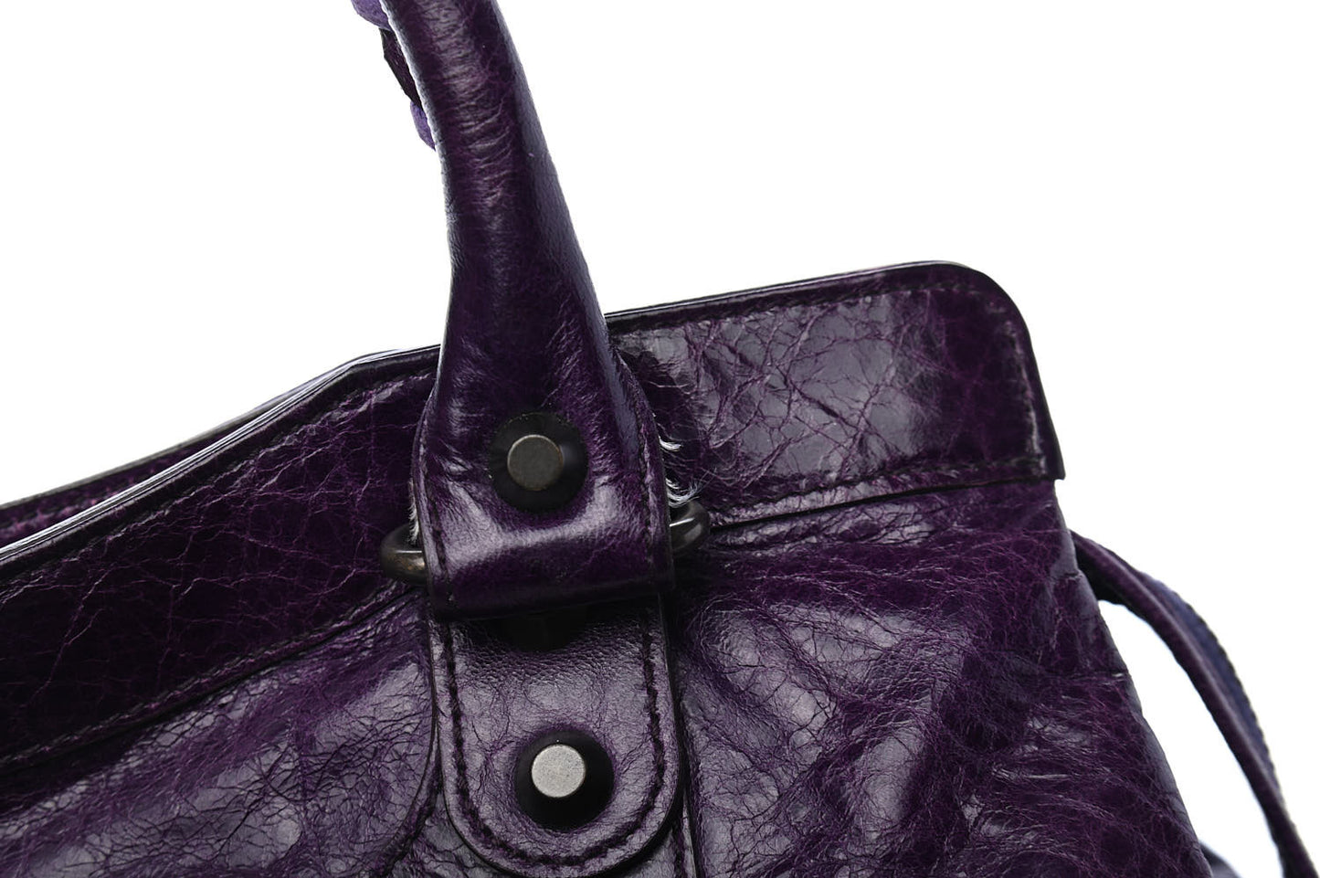 Agneau Classic Hardware Step Violet