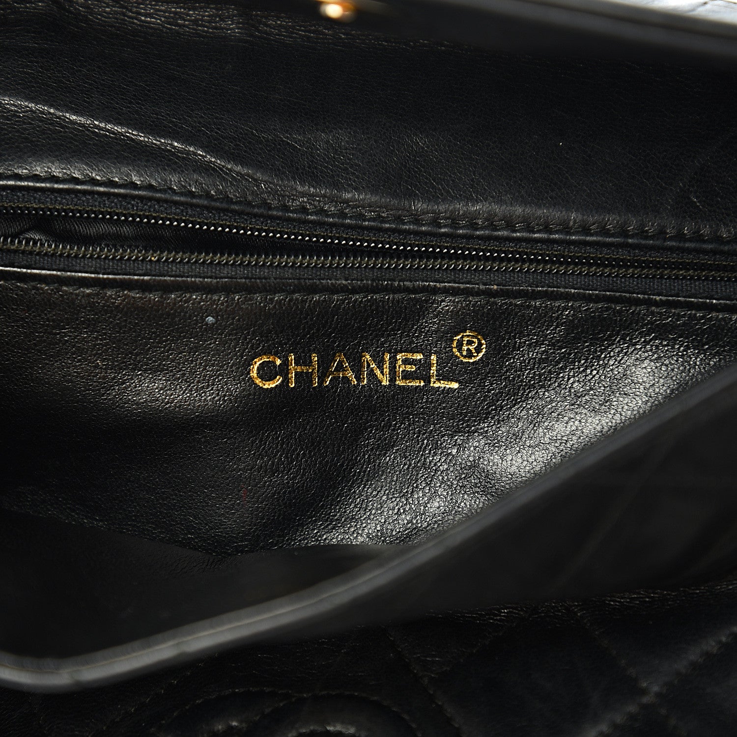 Chanel Lambskin Quilted CC Tassel Shoulder Flap Black 5 of 15