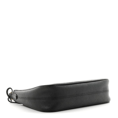 Prada Saffiano Lux Mini Re-Edition Shoulder Bag Black 4 of 11