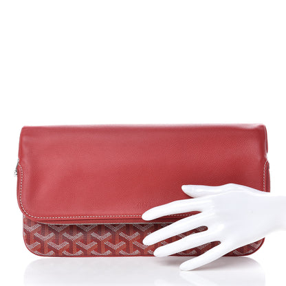 Goyard Goyardine Sainte Marie Soft Clutch Red 4 of 15