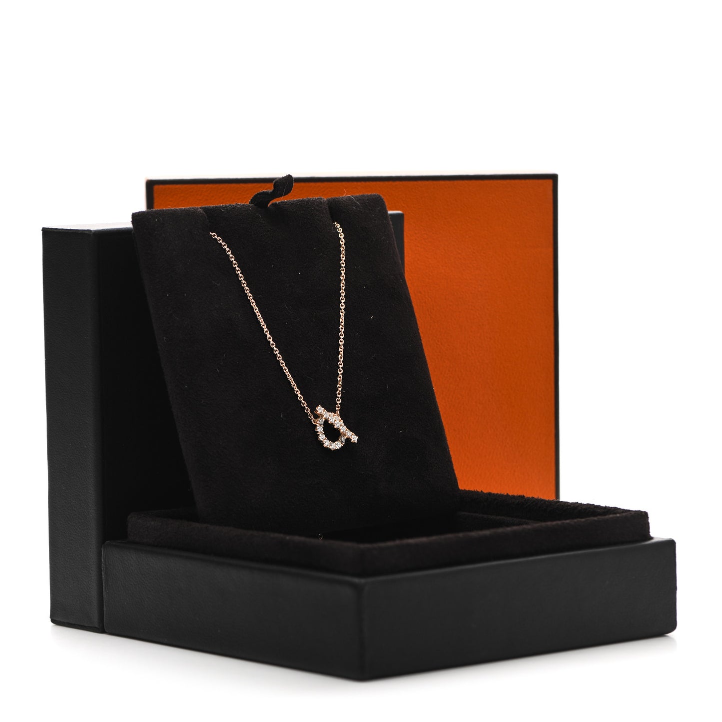18K Rose Gold Diamond Finesse Pendant Necklace