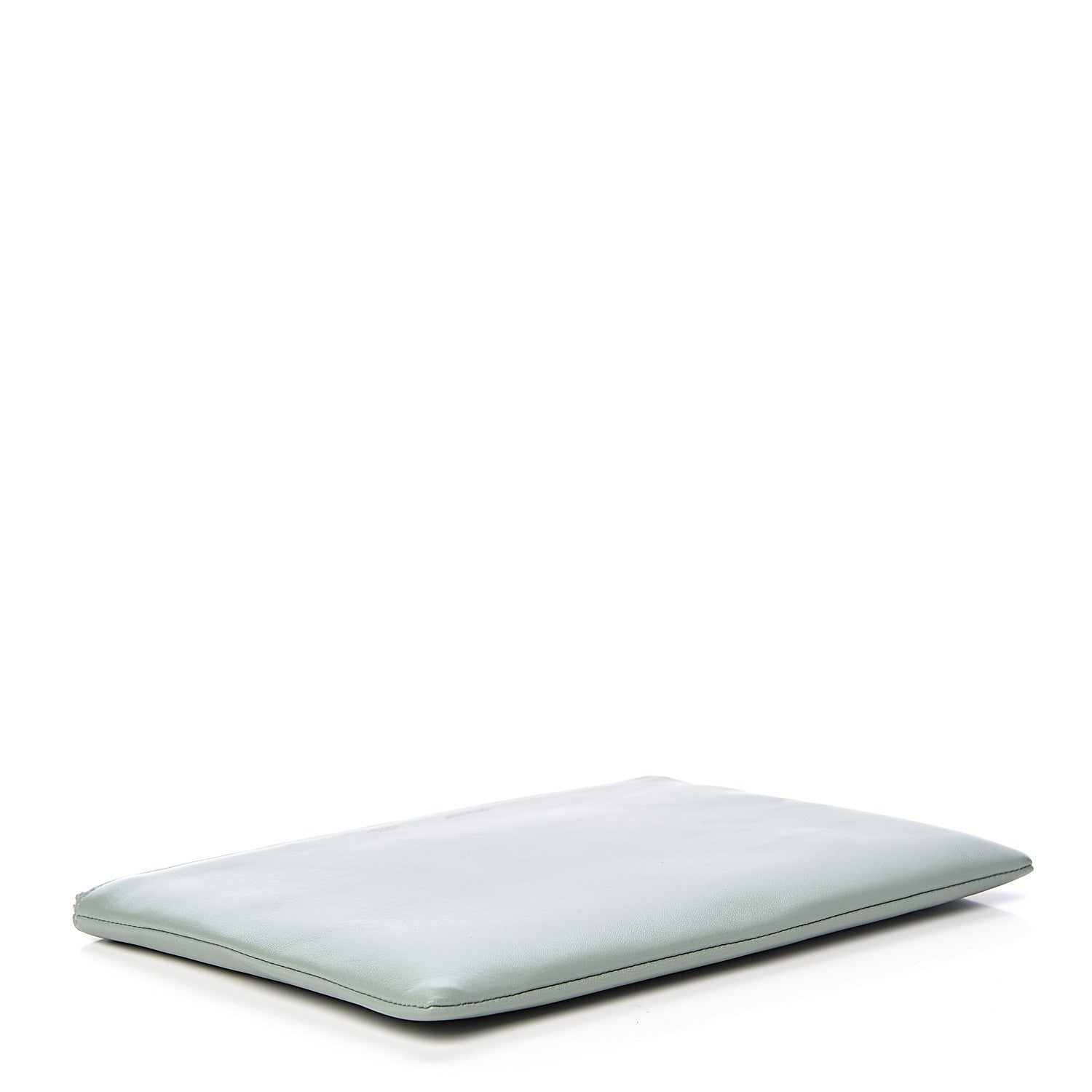 Celine Cloudy Lambskin Solo Zip Pouch Lime 4 of 10