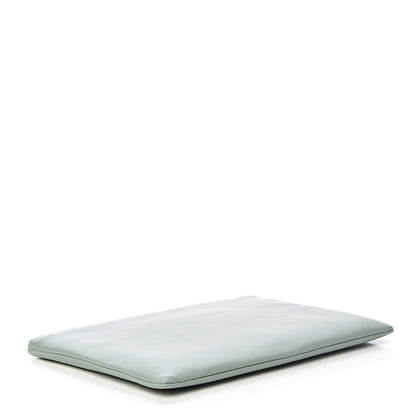Celine Cloudy Lambskin Solo Zip Pouch Lime 4 of 10