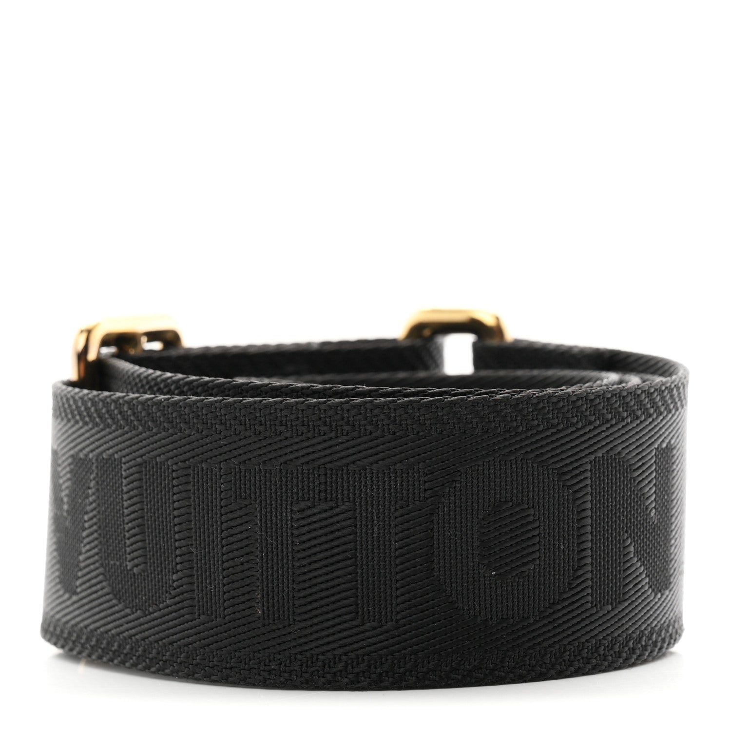 Louis Vuitton Nylon Calfskin Bubblegram Wallet Strap Black 2 of 3