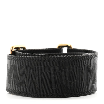 Louis Vuitton Nylon Calfskin Bubblegram Wallet Strap Black 2 of 3