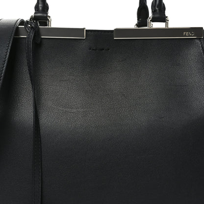 Fendi Vitello Dolce Shiny Nappa Petite 3Jours Tote Black 8 of 10