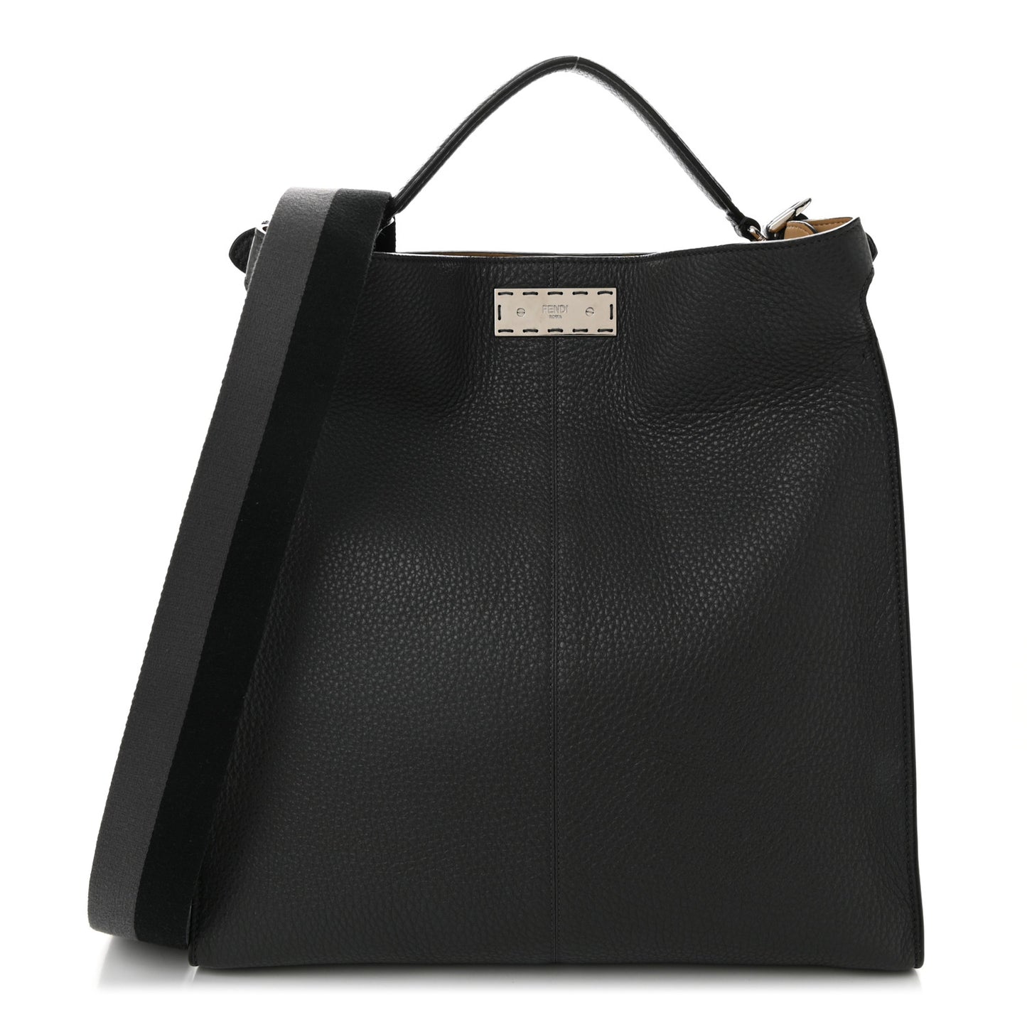 Cuoio Romano Glazed Fabric FF 1974 Peekaboo X-Lite Fit Asfalto Mou Black