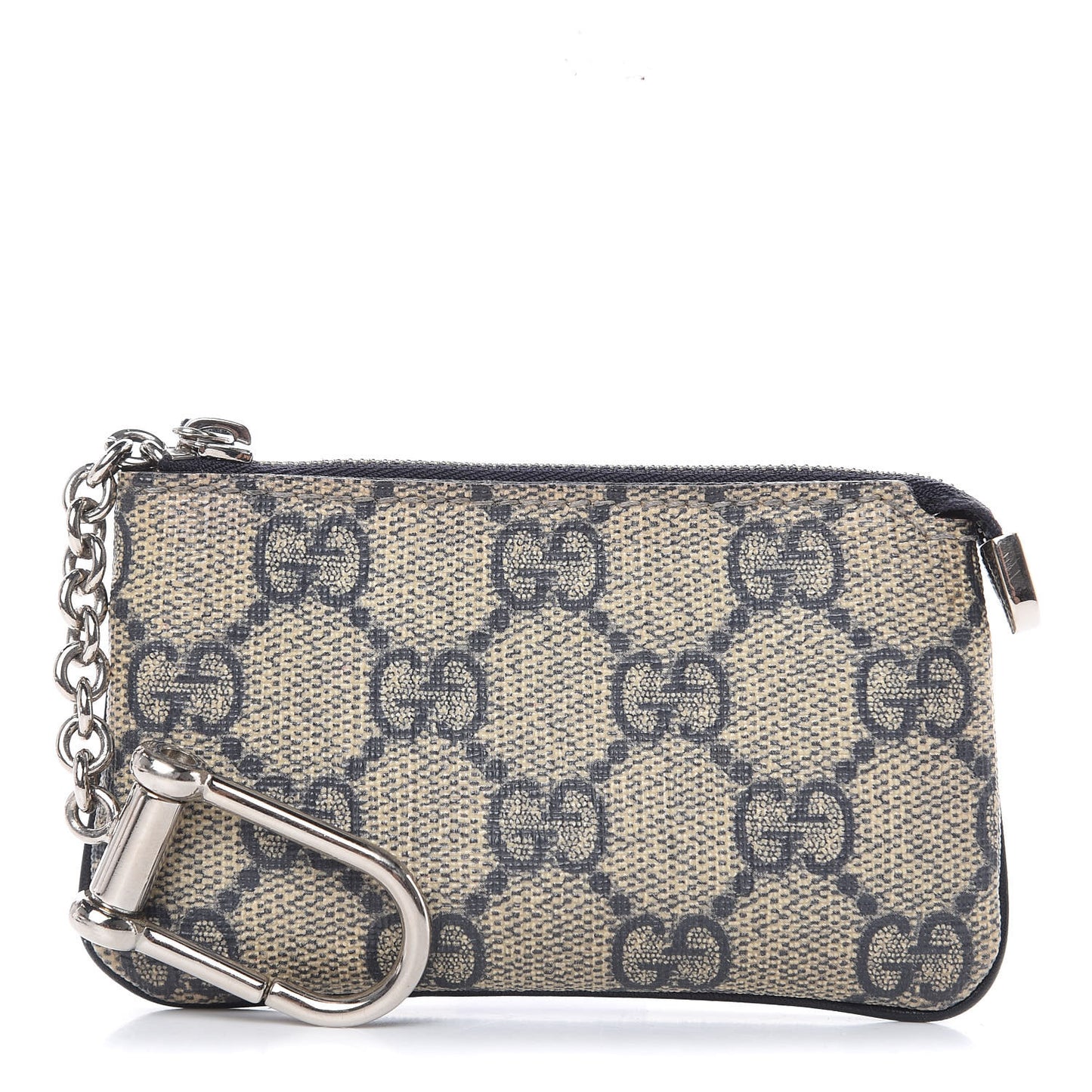 GG Supreme Monogram Key Case Beige Blue