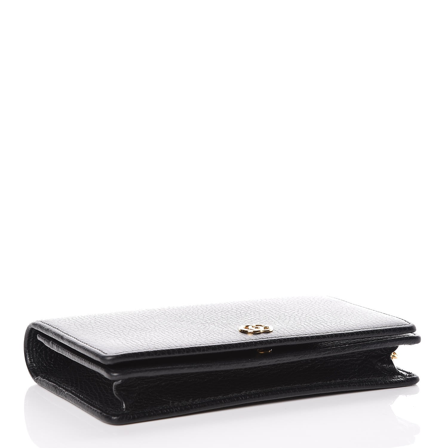 Gucci Calfskin Mini GG Marmont Chain Wallet Black 4 of 10
