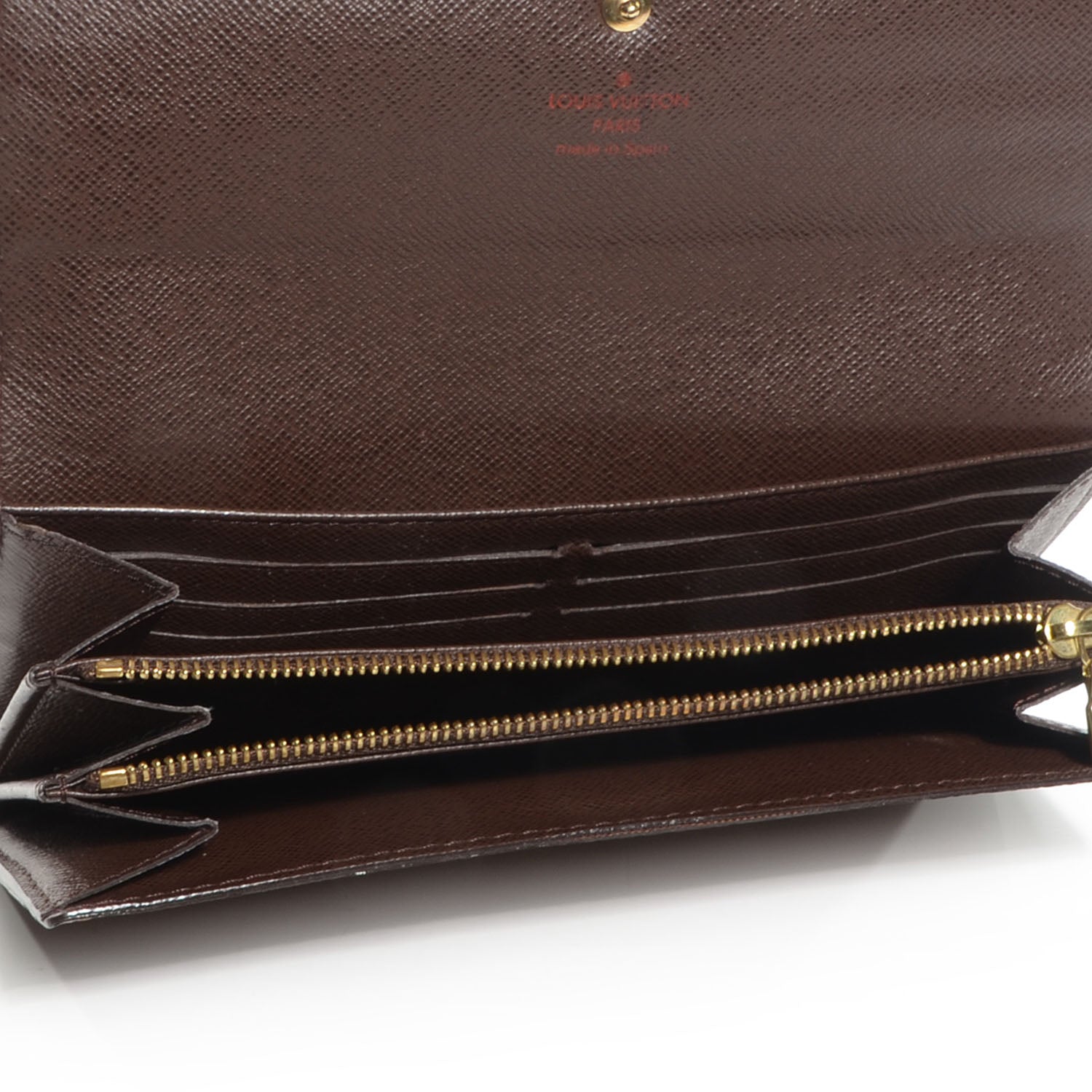 Louis Vuitton Damier Ebene Sarah Wallet 5 of 7