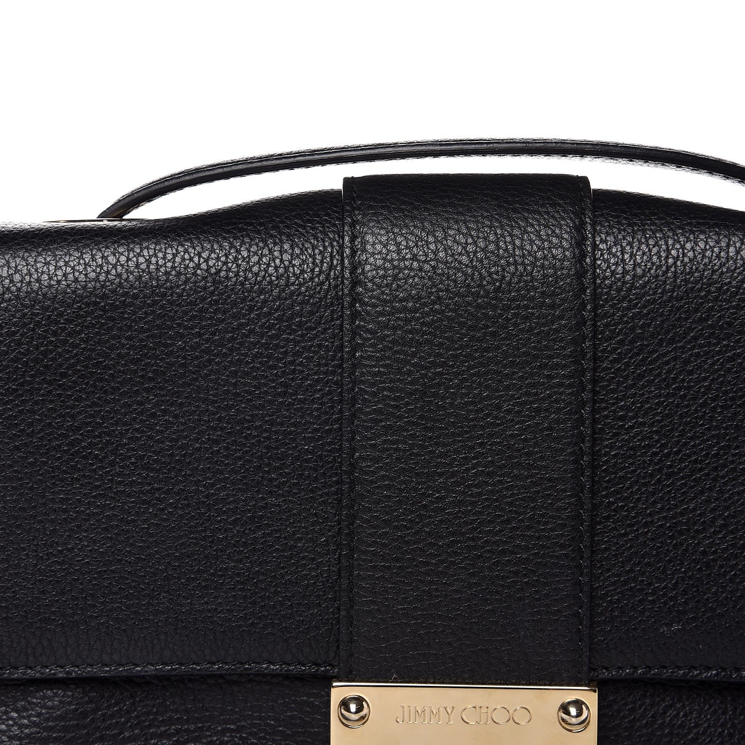 Jimmy Choo Pebbled Calfskin Rebel Crossbody Bag Black 8 of 8