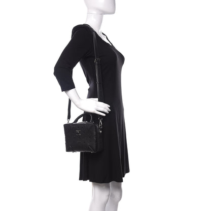 MCM Calfskin Ottomar Monogram Small Berlin Crossbody Black 2 of 9