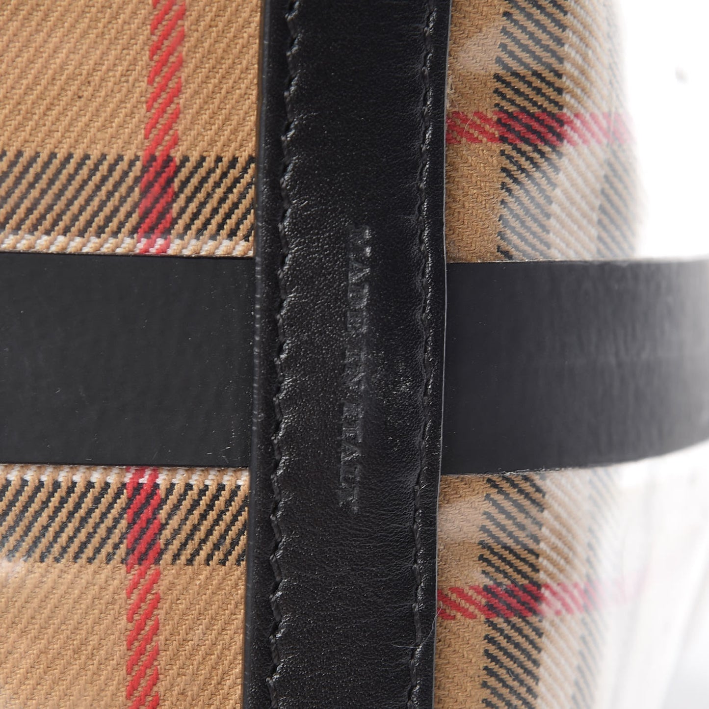Vintage Check Transparent Large The Giant Reversible Tote Black