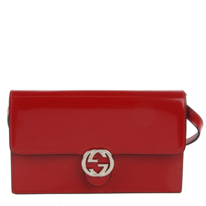Gucci Shade Lux Calfskin Icon Wallet Hibiscus Red 1 of 7