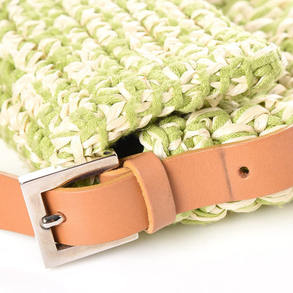 Fendi Woven Straw Baguette Green 9 of 9